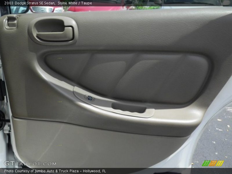 Stone White / Taupe 2003 Dodge Stratus SE Sedan