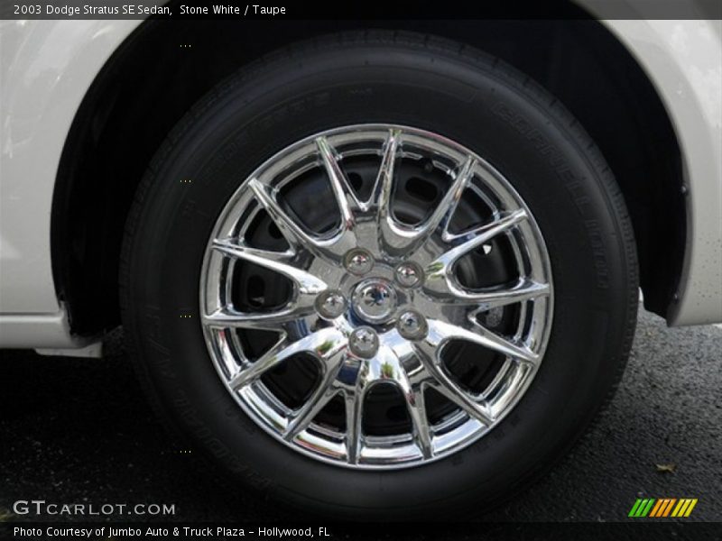 Stone White / Taupe 2003 Dodge Stratus SE Sedan