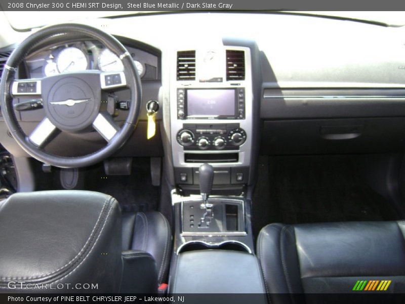 Steel Blue Metallic / Dark Slate Gray 2008 Chrysler 300 C HEMI SRT Design