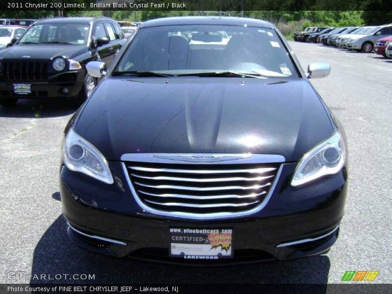 Brilliant Black Crystal Pearl / Black 2011 Chrysler 200 Limited