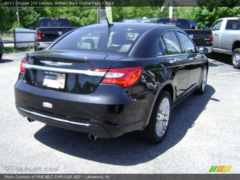 Brilliant Black Crystal Pearl / Black 2011 Chrysler 200 Limited