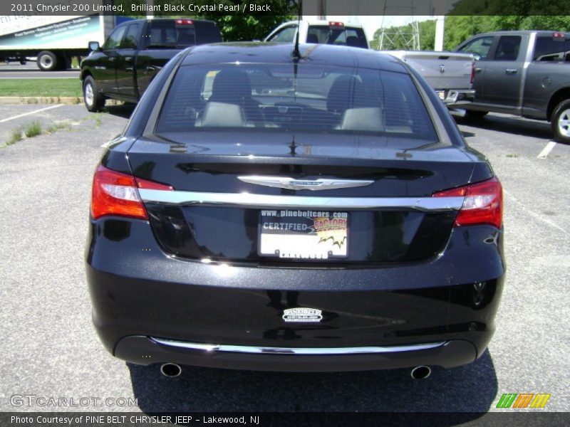 Brilliant Black Crystal Pearl / Black 2011 Chrysler 200 Limited
