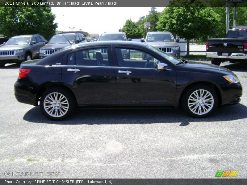 Brilliant Black Crystal Pearl / Black 2011 Chrysler 200 Limited