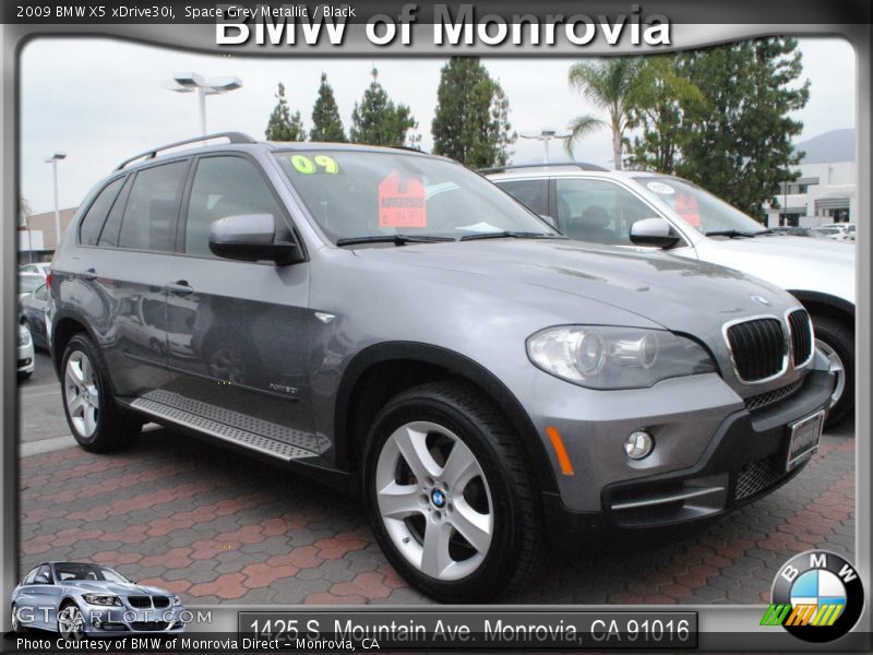 Space Grey Metallic / Black 2009 BMW X5 xDrive30i