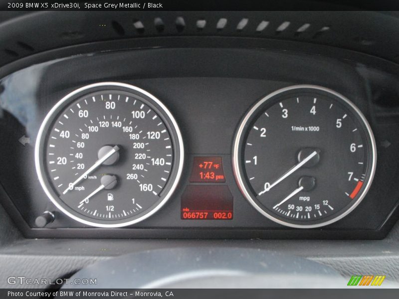 Space Grey Metallic / Black 2009 BMW X5 xDrive30i