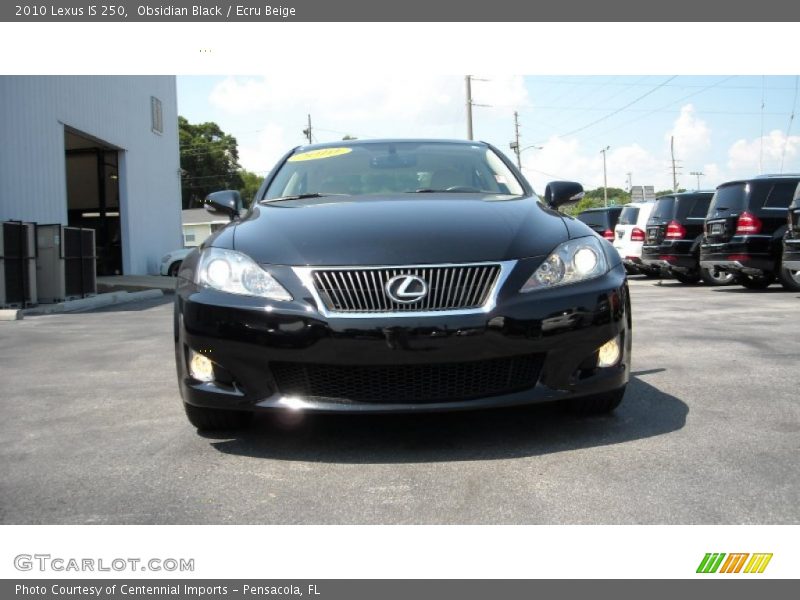 Obsidian Black / Ecru Beige 2010 Lexus IS 250