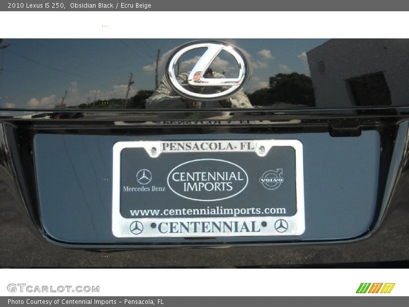 Obsidian Black / Ecru Beige 2010 Lexus IS 250