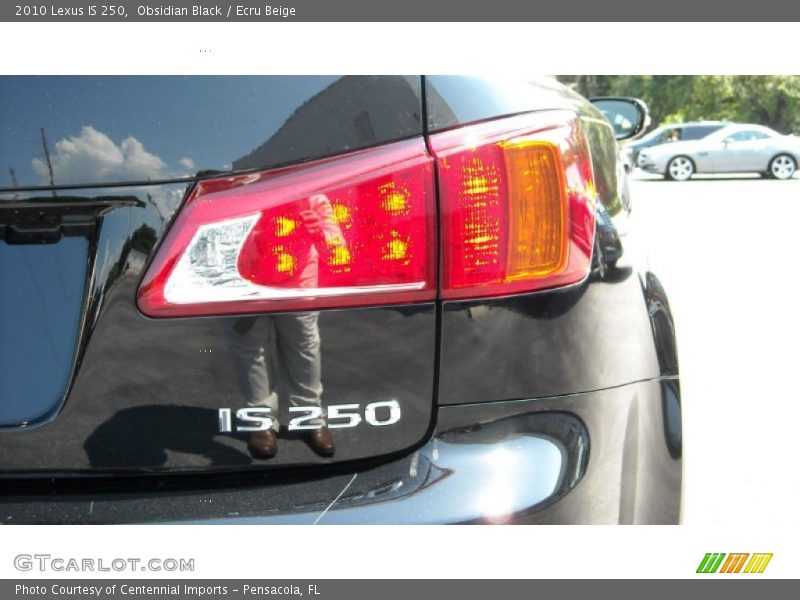 Obsidian Black / Ecru Beige 2010 Lexus IS 250