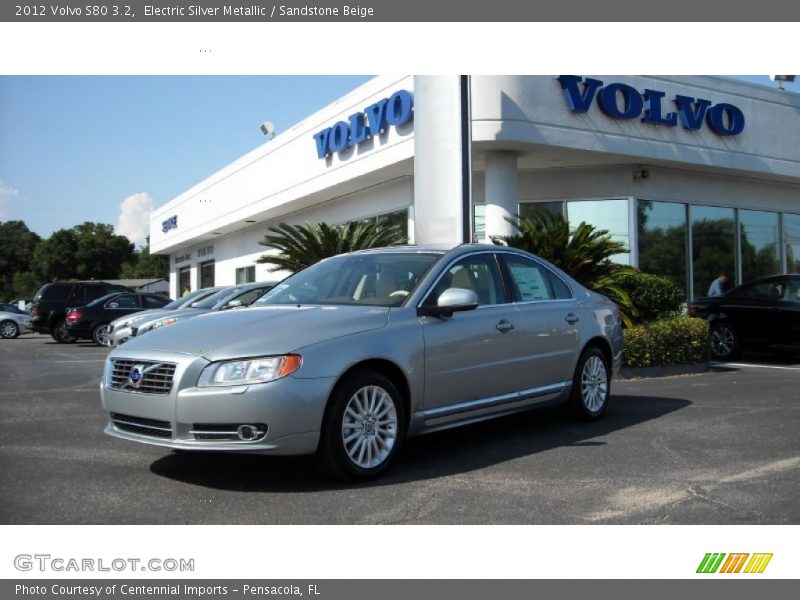 Electric Silver Metallic / Sandstone Beige 2012 Volvo S80 3.2