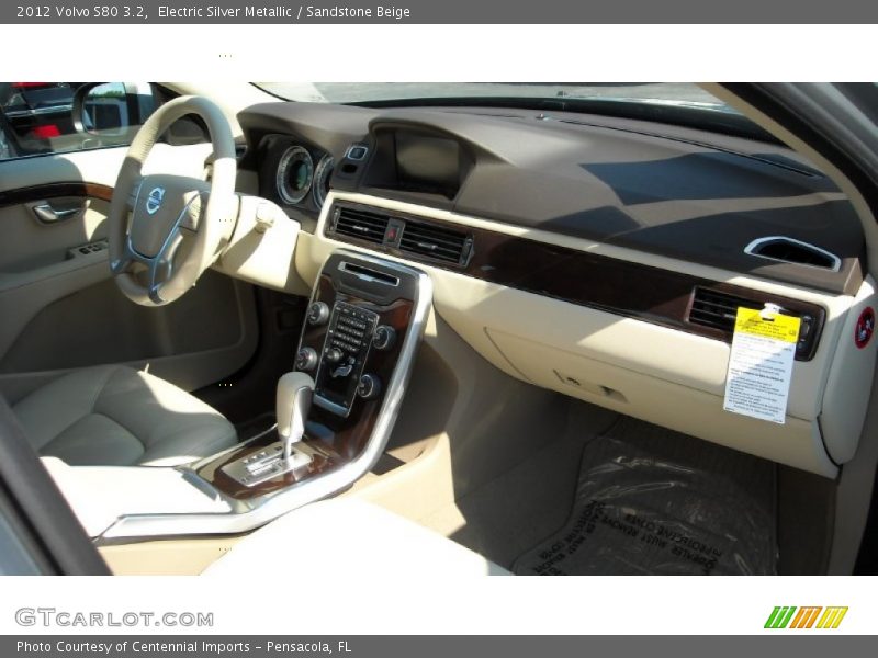 Electric Silver Metallic / Sandstone Beige 2012 Volvo S80 3.2