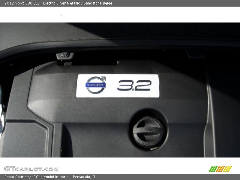 Electric Silver Metallic / Sandstone Beige 2012 Volvo S80 3.2