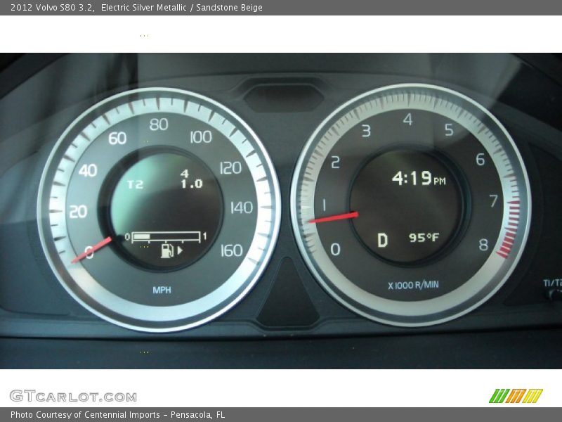 Electric Silver Metallic / Sandstone Beige 2012 Volvo S80 3.2