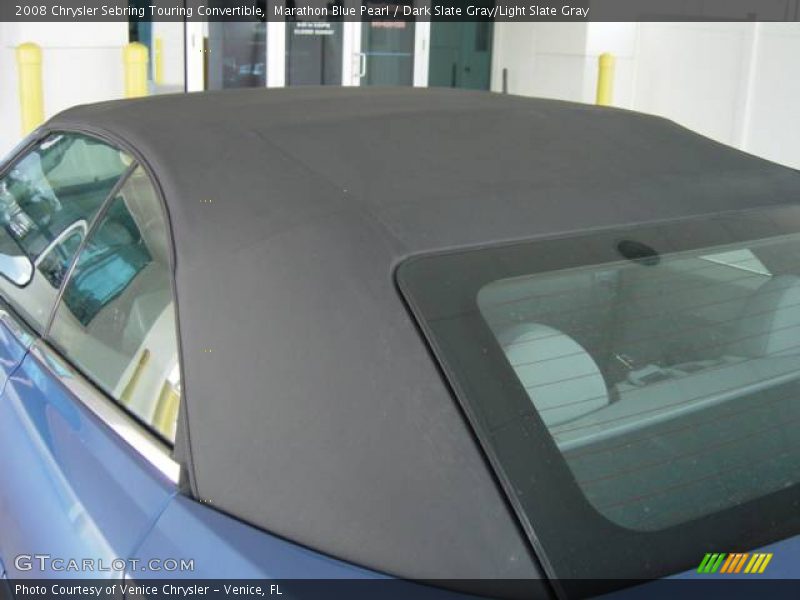 Marathon Blue Pearl / Dark Slate Gray/Light Slate Gray 2008 Chrysler Sebring Touring Convertible