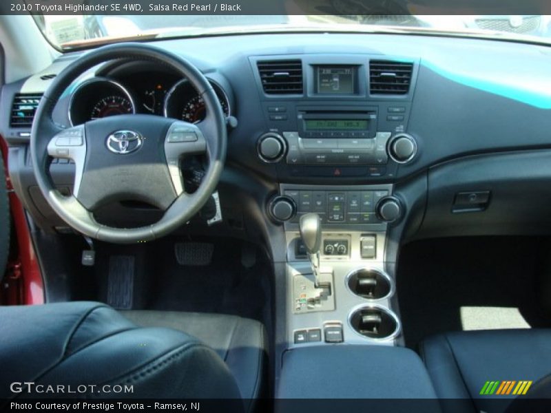 Salsa Red Pearl / Black 2010 Toyota Highlander SE 4WD