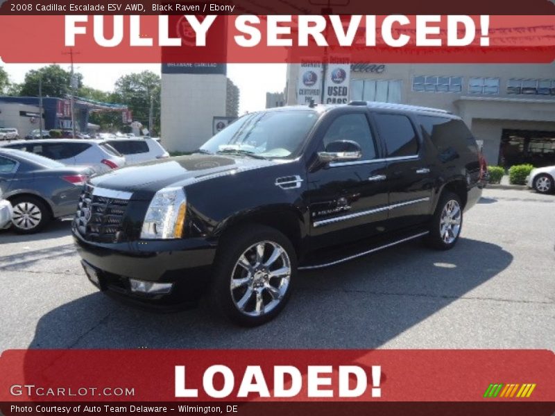 Black Raven / Ebony 2008 Cadillac Escalade ESV AWD