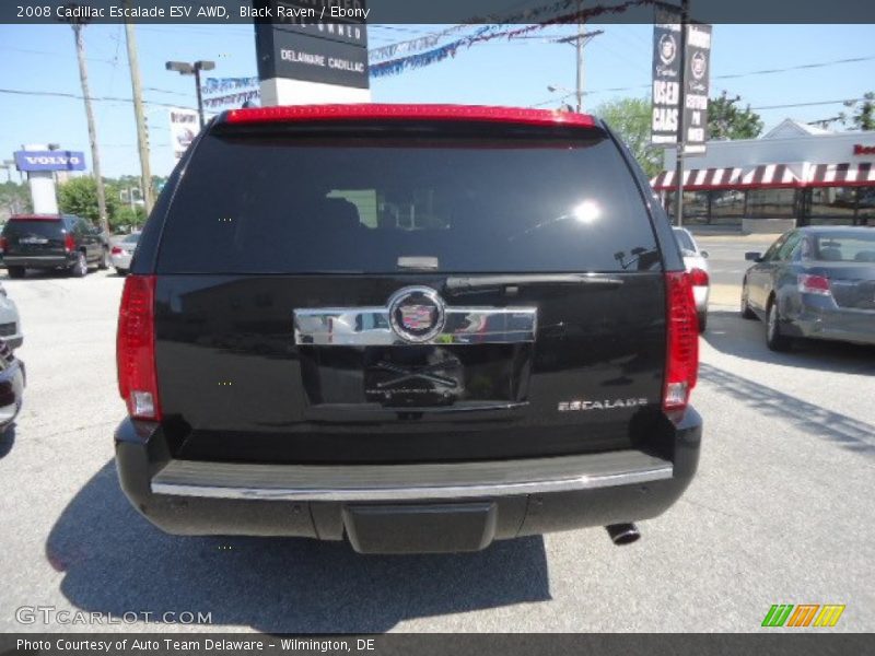 Black Raven / Ebony 2008 Cadillac Escalade ESV AWD