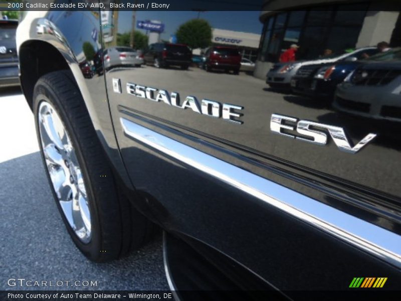 Black Raven / Ebony 2008 Cadillac Escalade ESV AWD