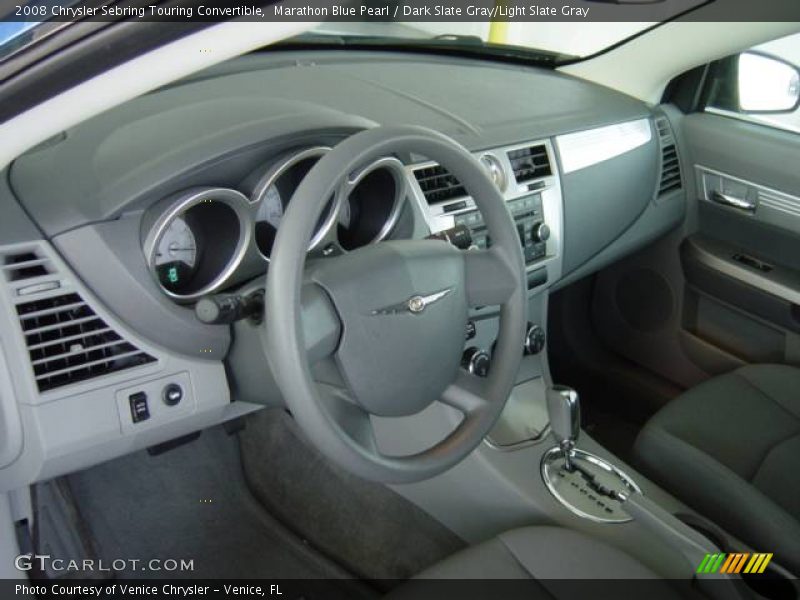 Marathon Blue Pearl / Dark Slate Gray/Light Slate Gray 2008 Chrysler Sebring Touring Convertible