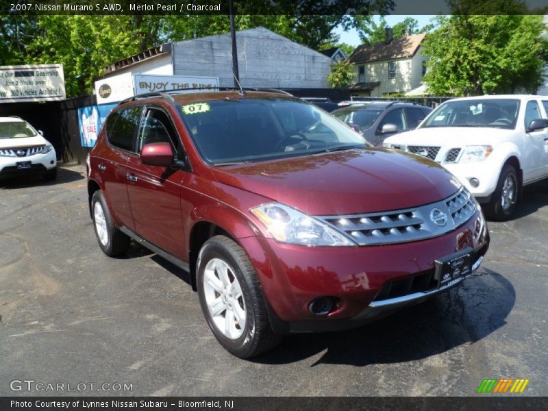 Merlot Pearl / Charcoal 2007 Nissan Murano S AWD