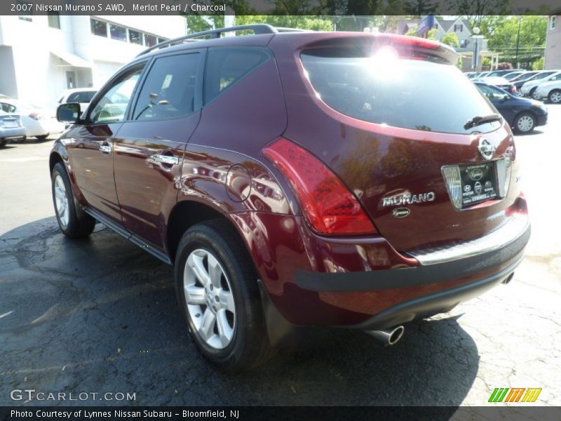 Merlot Pearl / Charcoal 2007 Nissan Murano S AWD