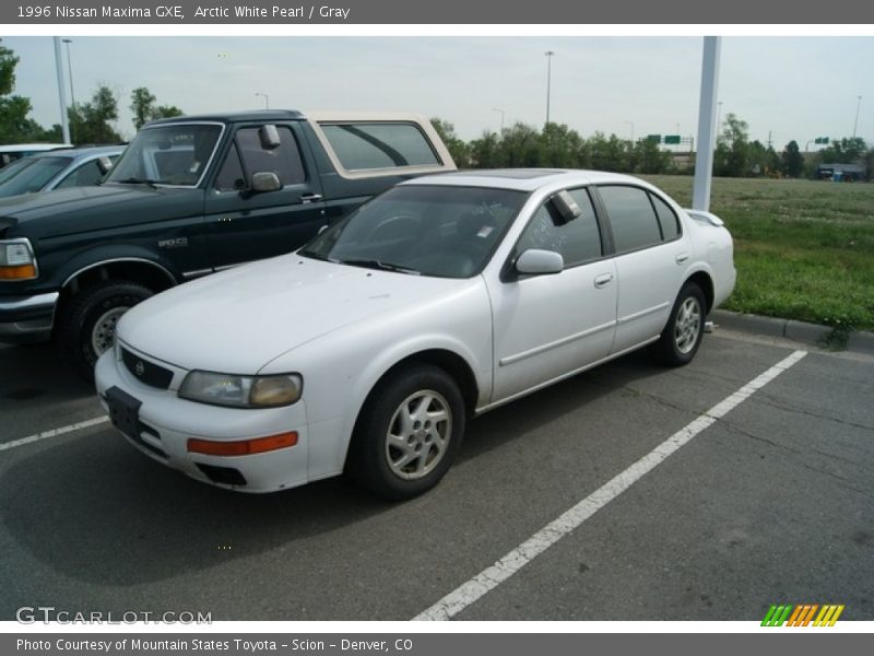 Arctic White Pearl / Gray 1996 Nissan Maxima GXE