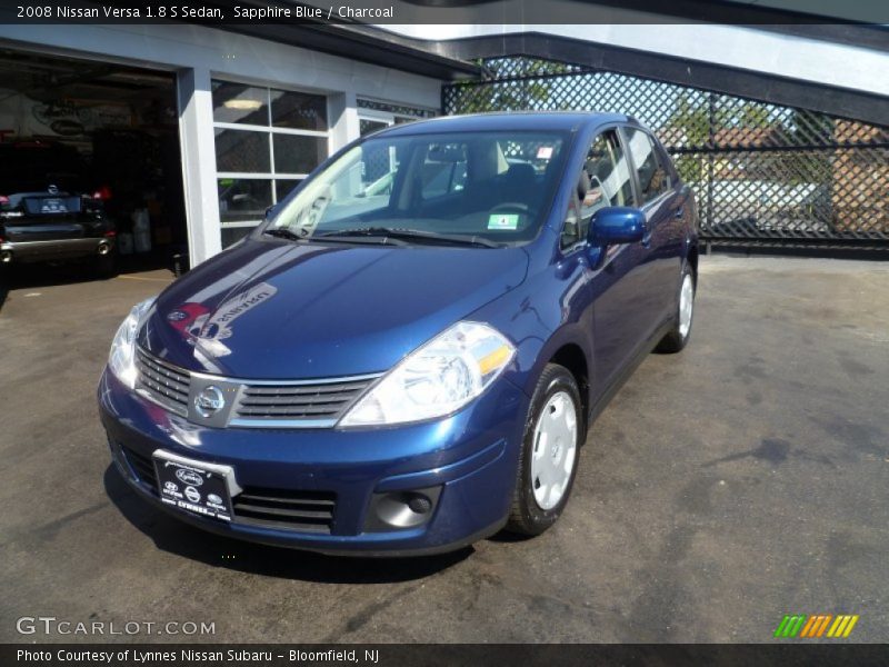 Sapphire Blue / Charcoal 2008 Nissan Versa 1.8 S Sedan