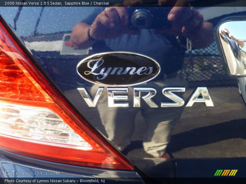 Sapphire Blue / Charcoal 2008 Nissan Versa 1.8 S Sedan