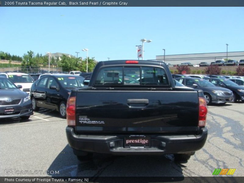 Black Sand Pearl / Graphite Gray 2006 Toyota Tacoma Regular Cab
