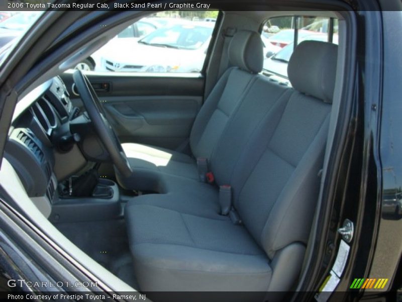 Black Sand Pearl / Graphite Gray 2006 Toyota Tacoma Regular Cab