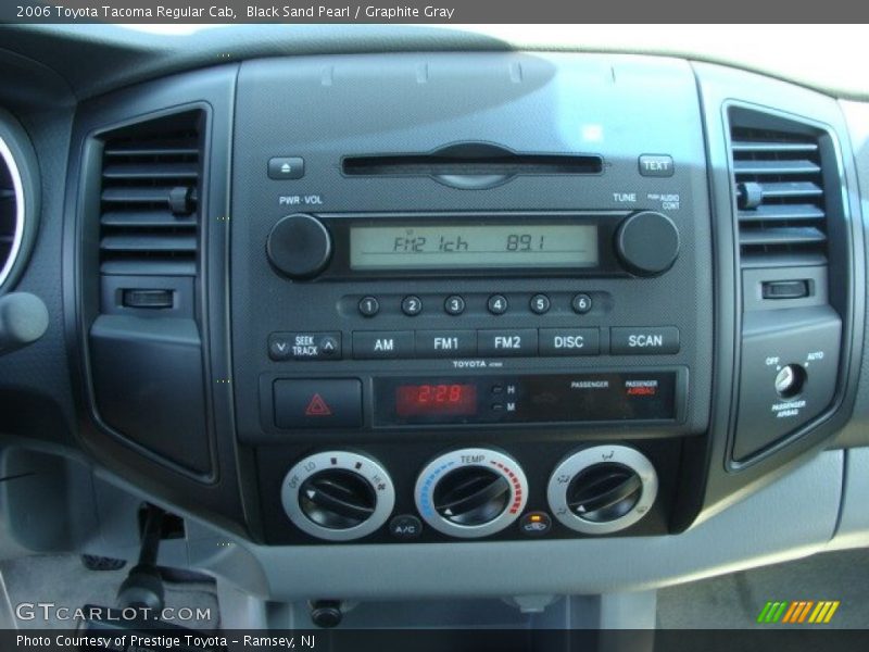 Black Sand Pearl / Graphite Gray 2006 Toyota Tacoma Regular Cab