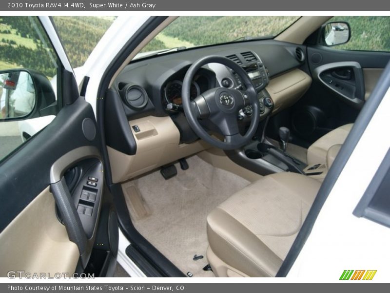 Super White / Ash Gray 2010 Toyota RAV4 I4 4WD