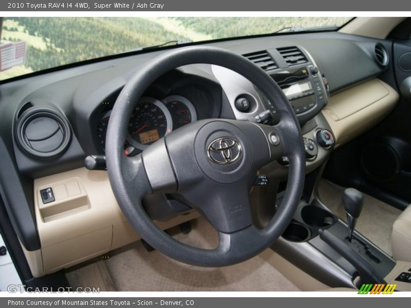 Super White / Ash Gray 2010 Toyota RAV4 I4 4WD