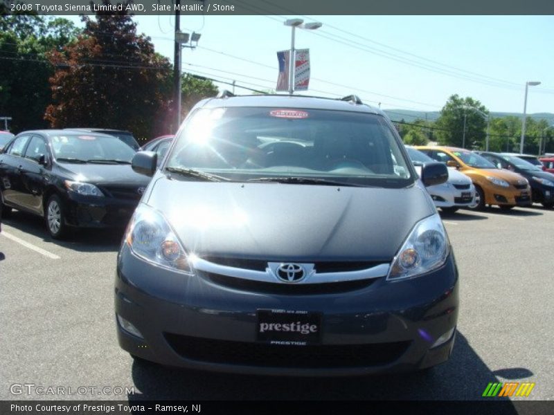 Slate Metallic / Stone 2008 Toyota Sienna Limited AWD