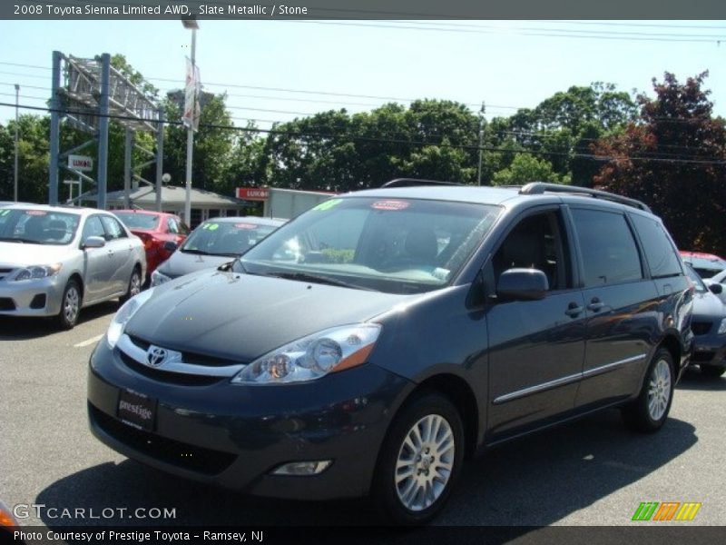 Slate Metallic / Stone 2008 Toyota Sienna Limited AWD