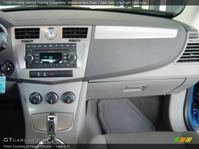 Marathon Blue Pearl / Dark Slate Gray/Light Slate Gray 2008 Chrysler Sebring Touring Convertible