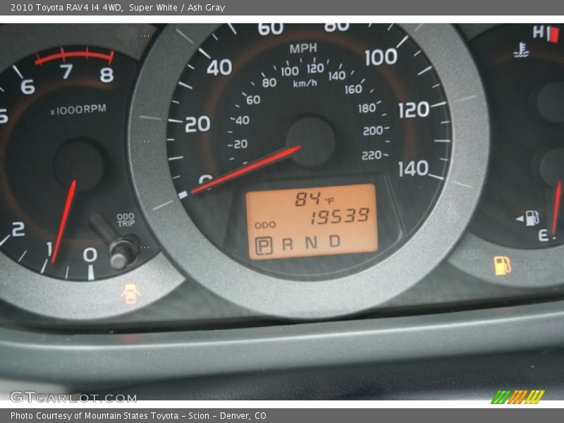 Super White / Ash Gray 2010 Toyota RAV4 I4 4WD