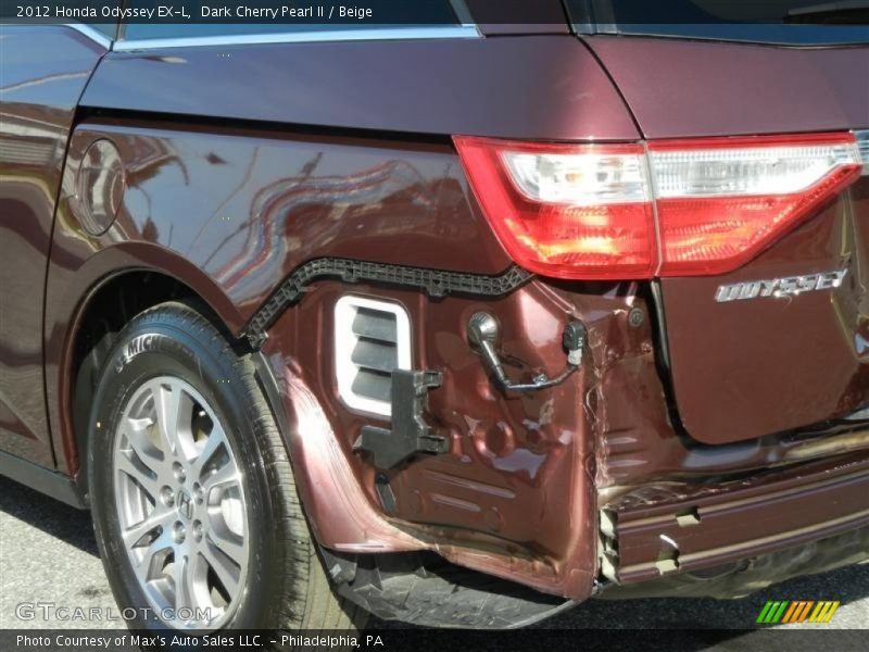 Dark Cherry Pearl II / Beige 2012 Honda Odyssey EX-L