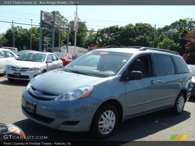 Blue Mirage Metallic / Stone 2010 Toyota Sienna CE