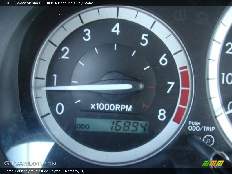 Blue Mirage Metallic / Stone 2010 Toyota Sienna CE