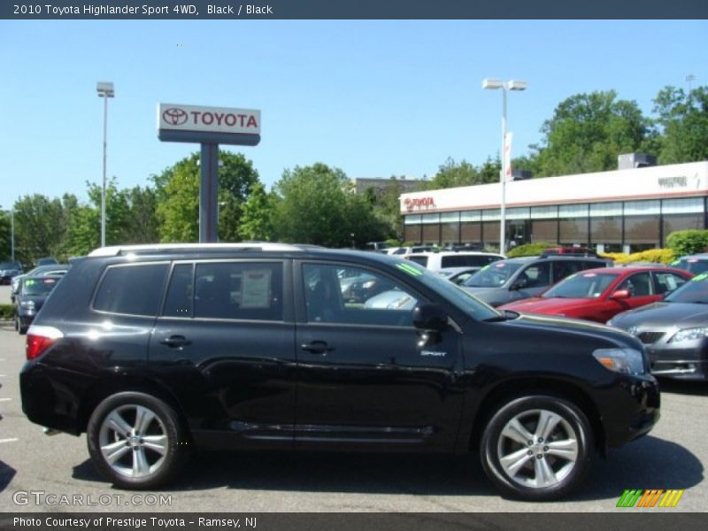 Black / Black 2010 Toyota Highlander Sport 4WD
