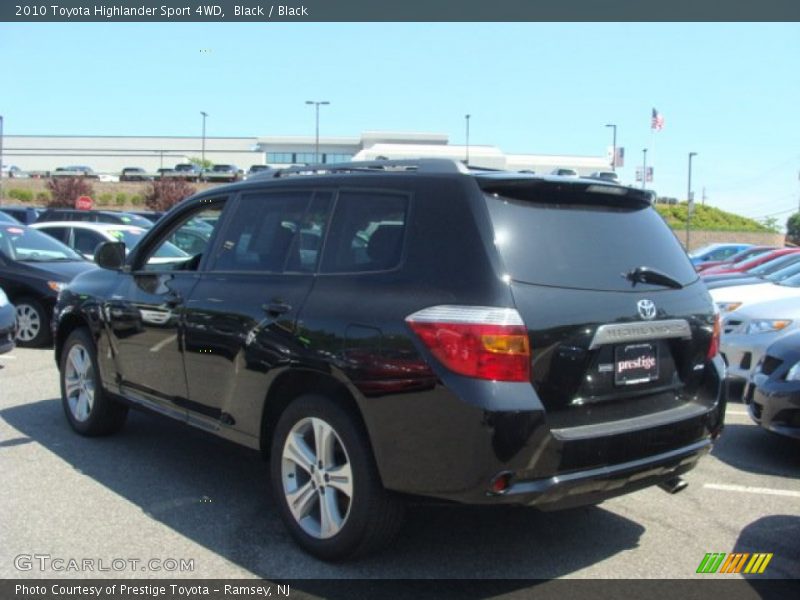 Black / Black 2010 Toyota Highlander Sport 4WD