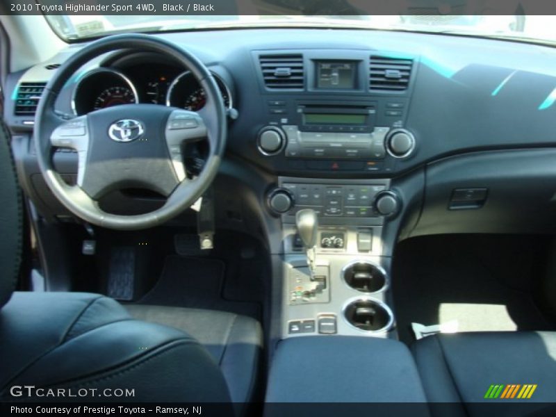 Black / Black 2010 Toyota Highlander Sport 4WD
