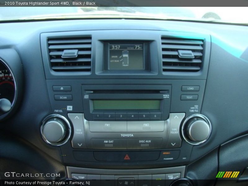 Controls of 2010 Highlander Sport 4WD