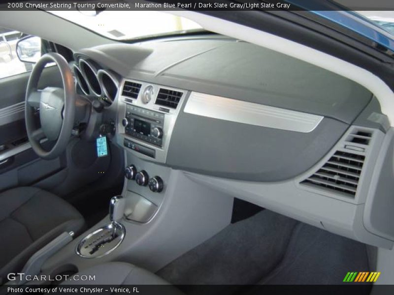 Marathon Blue Pearl / Dark Slate Gray/Light Slate Gray 2008 Chrysler Sebring Touring Convertible