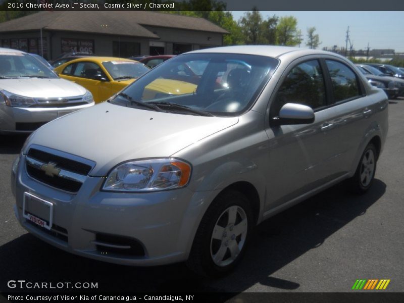 Cosmic Silver / Charcoal 2010 Chevrolet Aveo LT Sedan