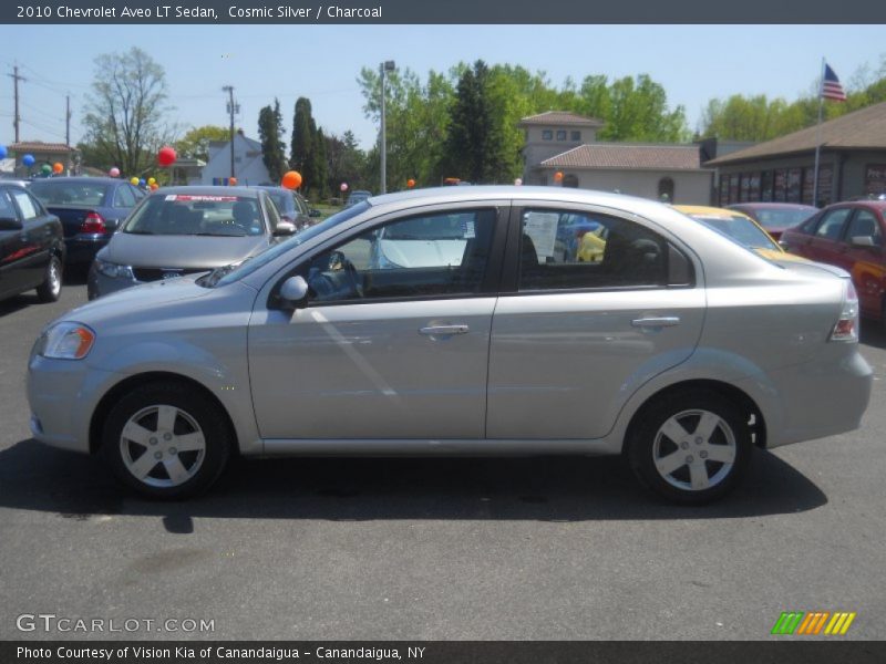 Cosmic Silver / Charcoal 2010 Chevrolet Aveo LT Sedan