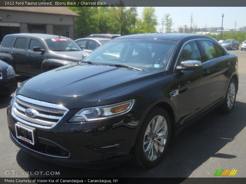 Ebony Black / Charcoal Black 2012 Ford Taurus Limited