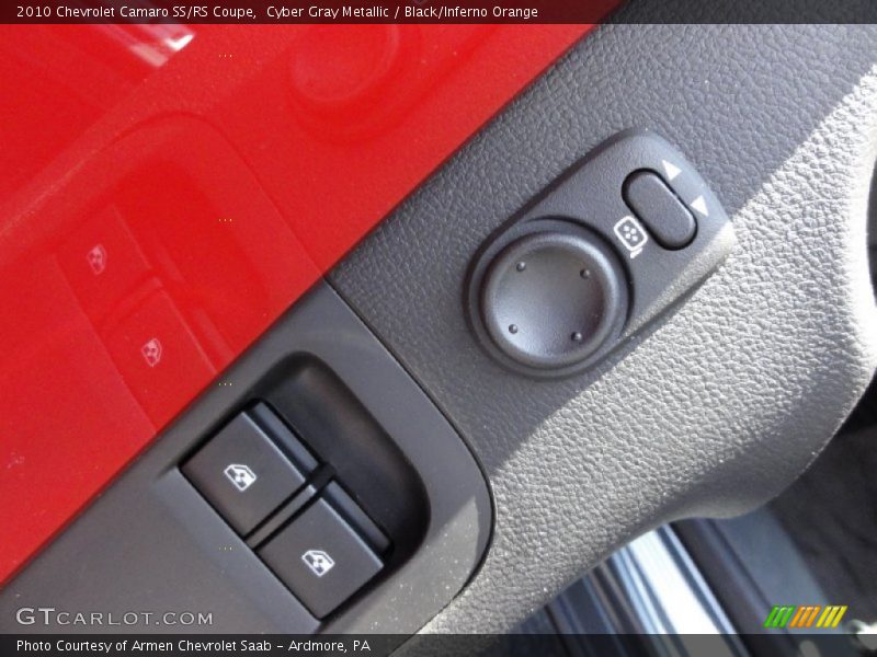 Cyber Gray Metallic / Black/Inferno Orange 2010 Chevrolet Camaro SS/RS Coupe