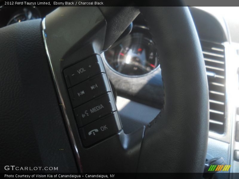 Ebony Black / Charcoal Black 2012 Ford Taurus Limited