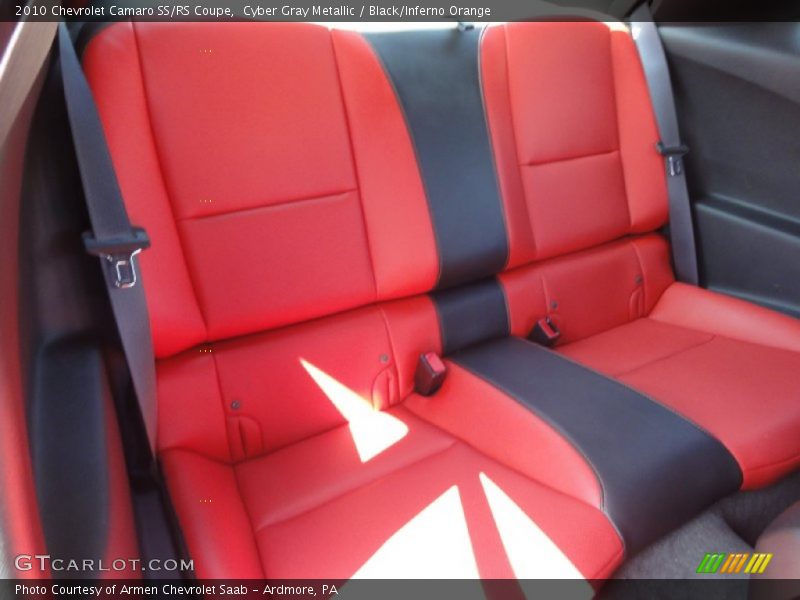 Cyber Gray Metallic / Black/Inferno Orange 2010 Chevrolet Camaro SS/RS Coupe
